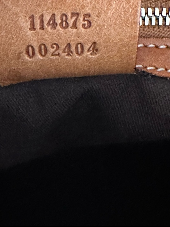 GUCCI GG Rains Hobo Canvas Leather Beige Blue Stripe Jackie Silver Hardware Rein - Picture 12 of 12